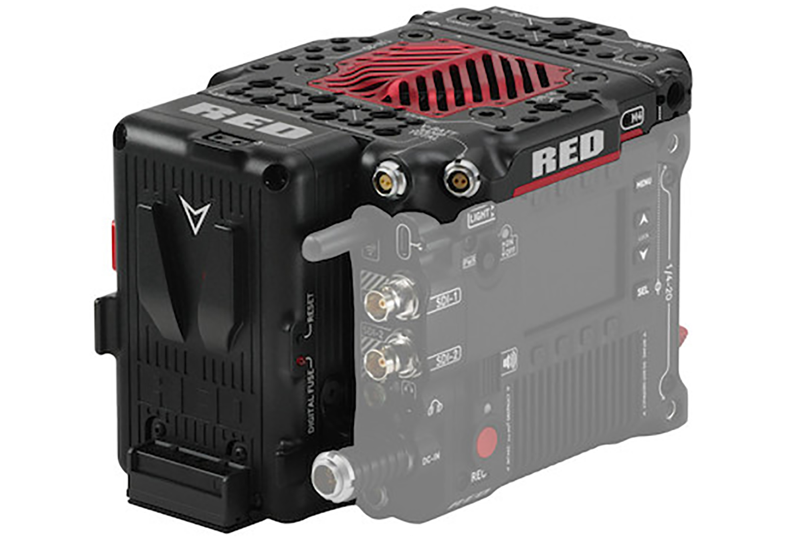 V Top Accessory Rent a RED V-RAPTOR Tactical Top Plate w/ Micro V-Lock Adapter at ...